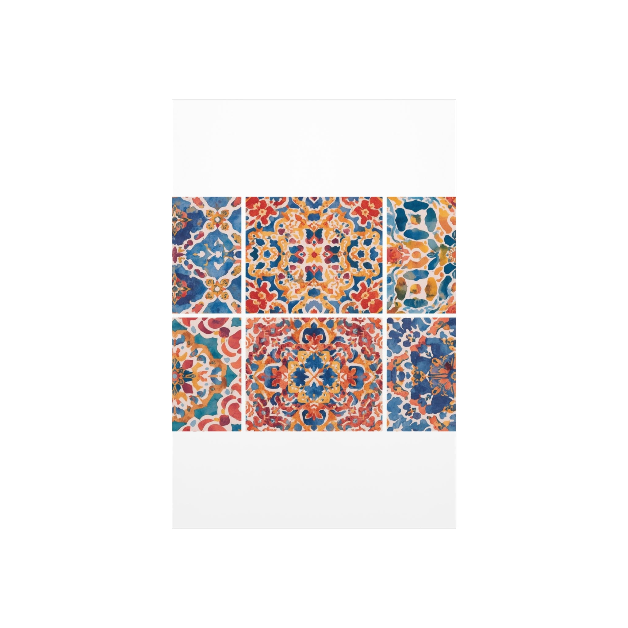 Colorful Foam Board Wall Art Tile Pattern Inspired Gift - Rosetta Creative Boutique